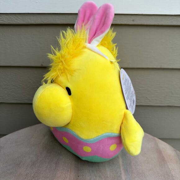 Squishmallows 8" Easter Peanuts Woodstock in Easter Egg with Ears Pastel New - Picture 11 of 11